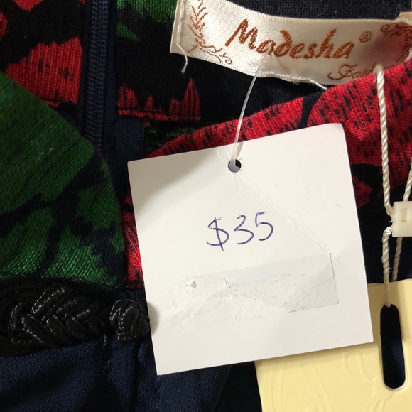 Boutique Navy and Floral Dress - Picture 7 of 7